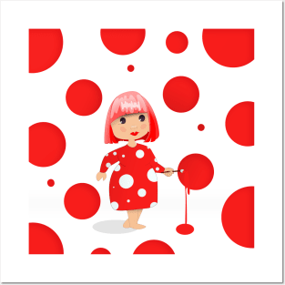 Yayoi Kusama Polka Dots Posters and Art